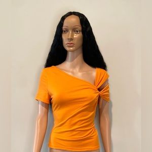 Off Shoulder Short Sleeve Shirt